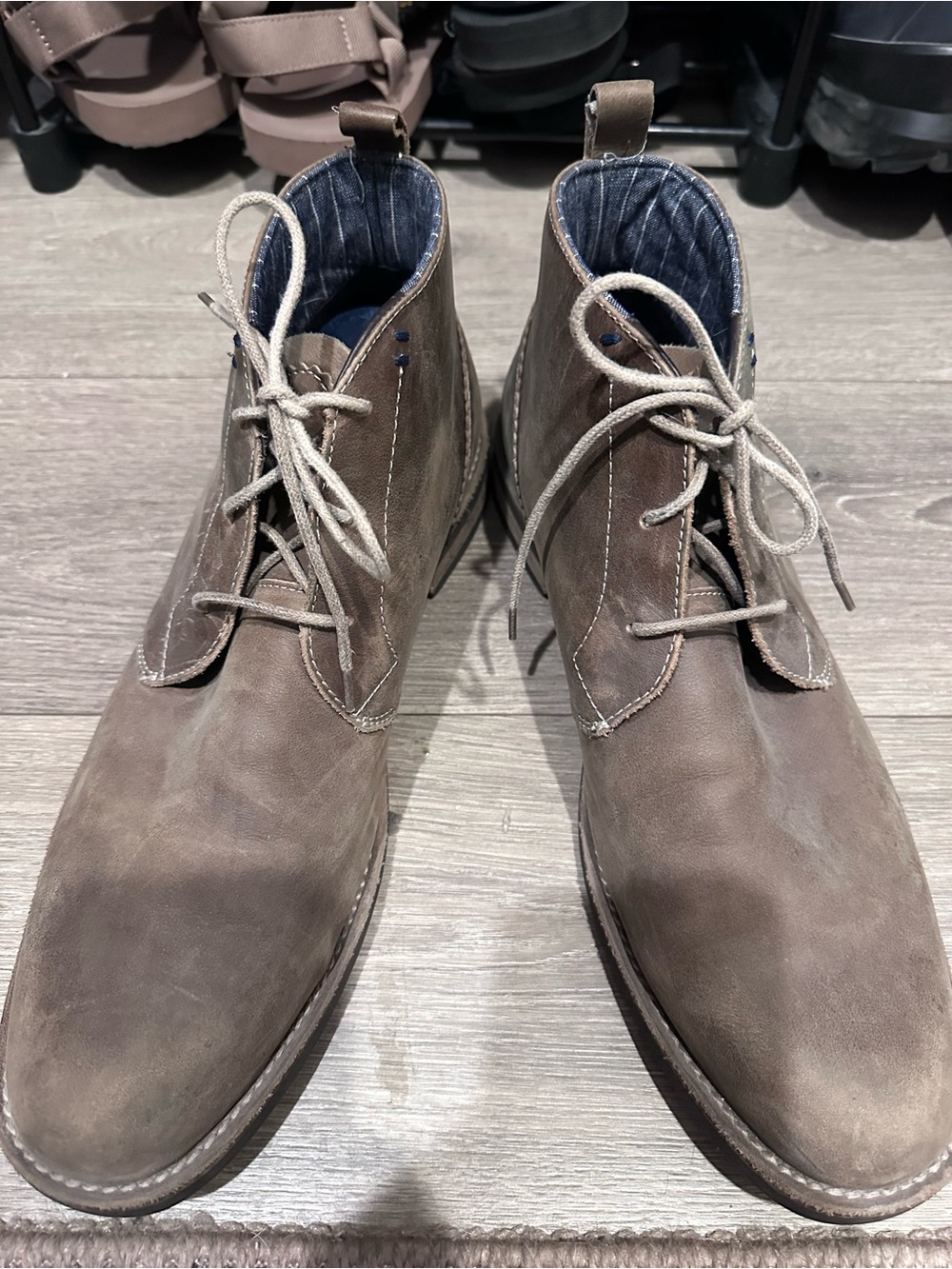 Original Penguin Taupe Suede Chukka Boots